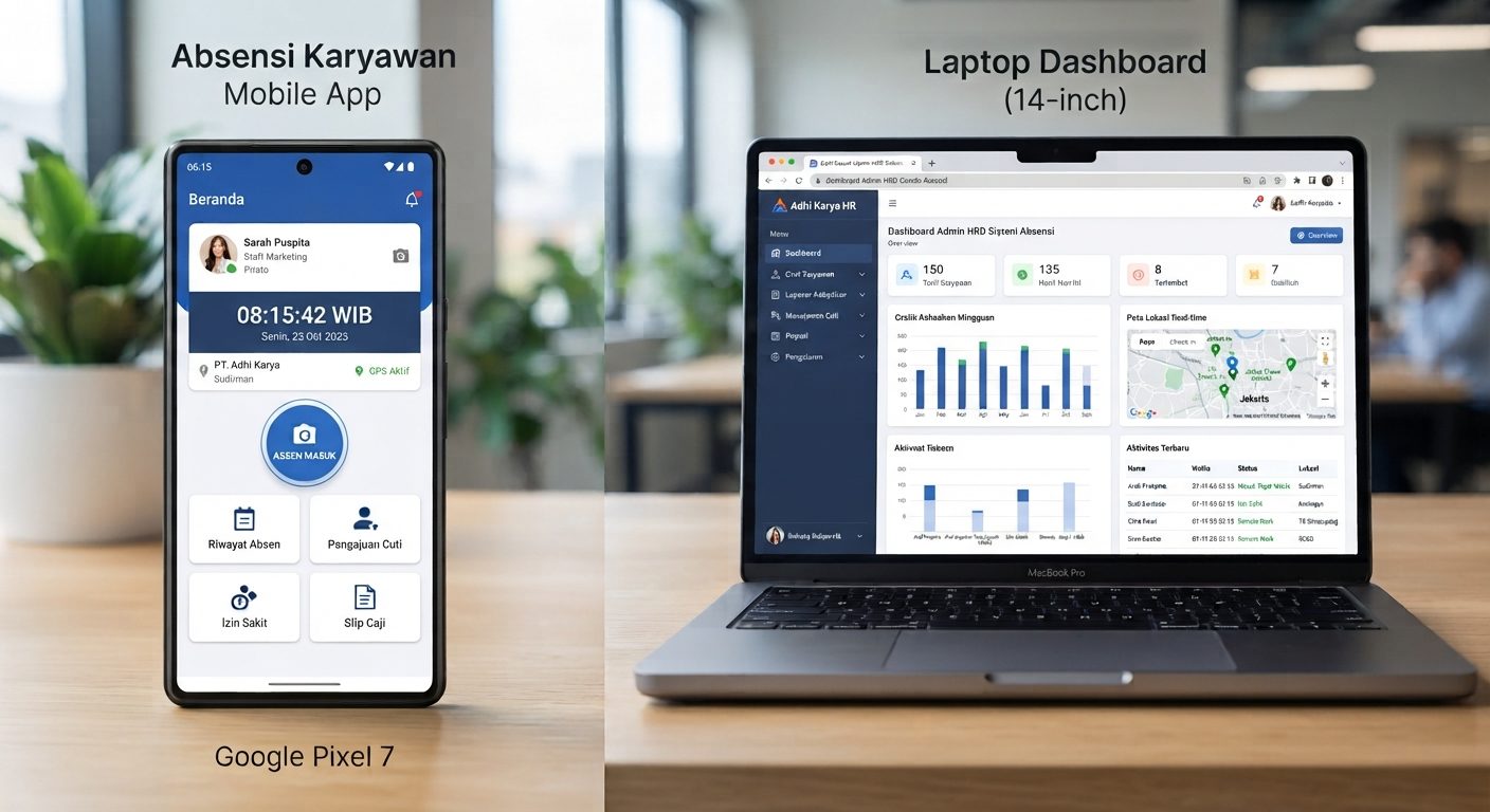 Tampilan ERP Management Karyawan
